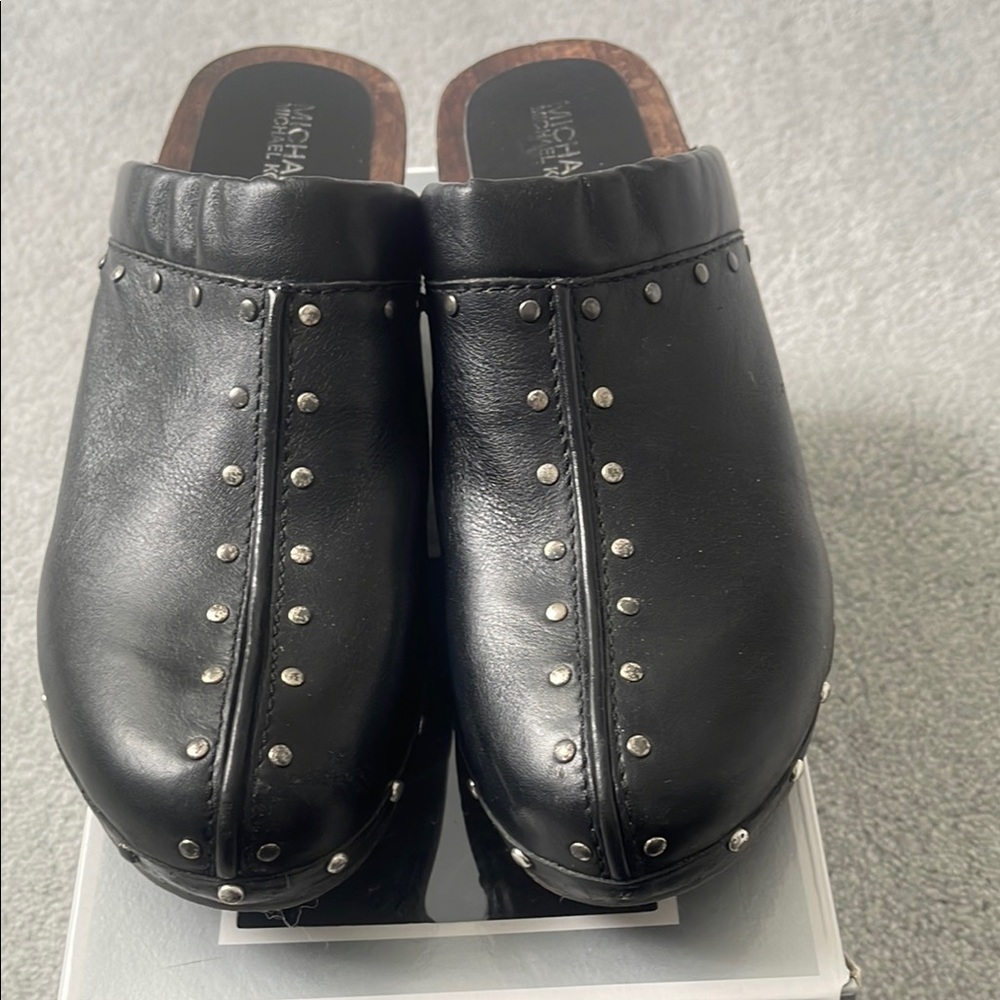 Michael Kors Black Studded Women's Clogs size 10 M